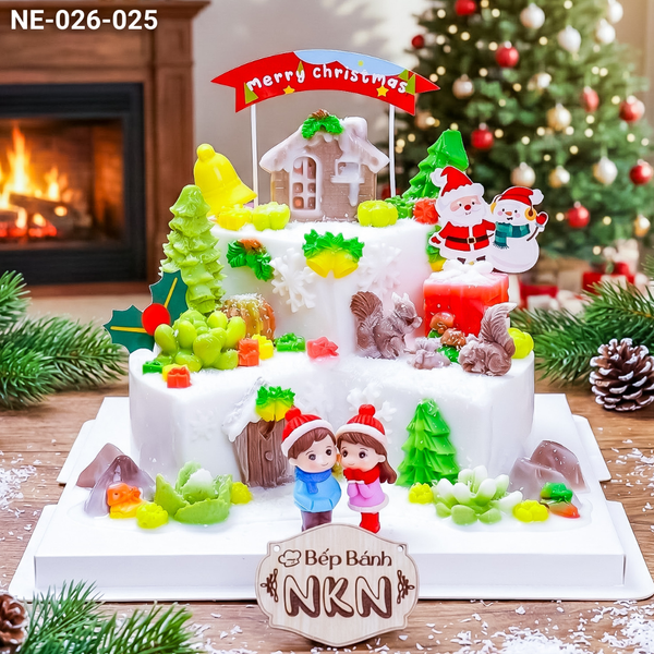  Bánh Quà Tặng Giáng Sinh 2 Tầng (NE-026-025) 