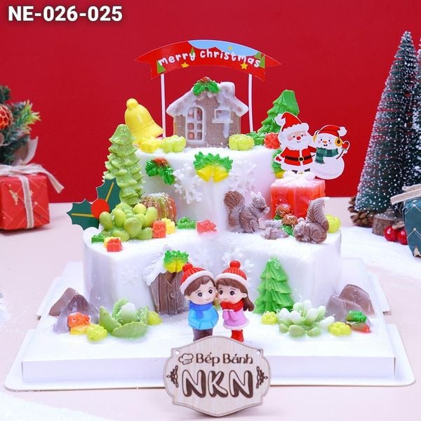  Bánh Quà Tặng Giáng Sinh 2 Tầng (NE-026-025) 