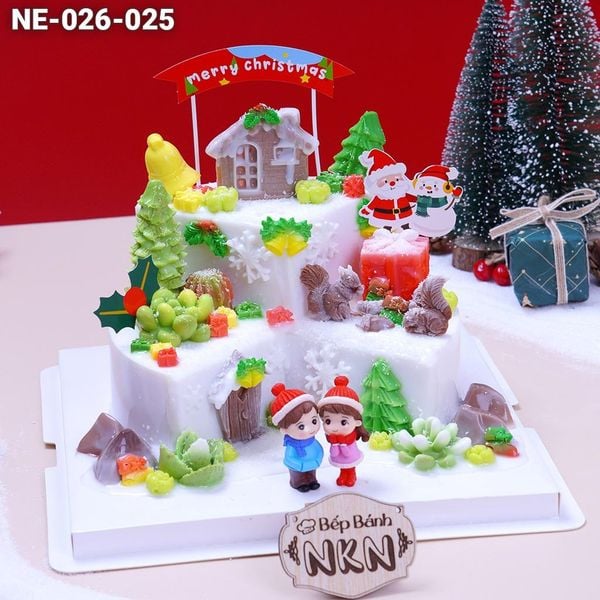  Bánh Quà Tặng Giáng Sinh 2 Tầng (NE-026-025) 
