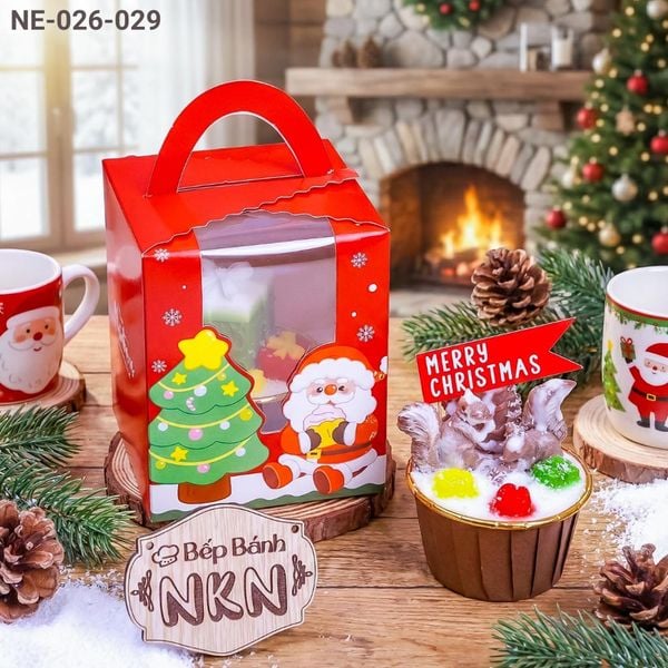  Hộp Bánh Cupcake Quà Tặng Giáng Sinh (NE-026-029) 