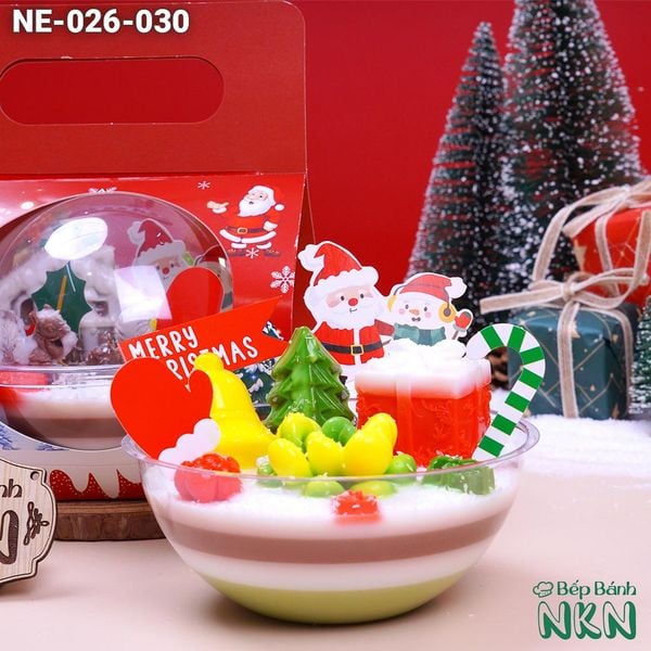  Hộp Bánh Quà Tặng Giáng Sinh Tròn (NE-026-030) 