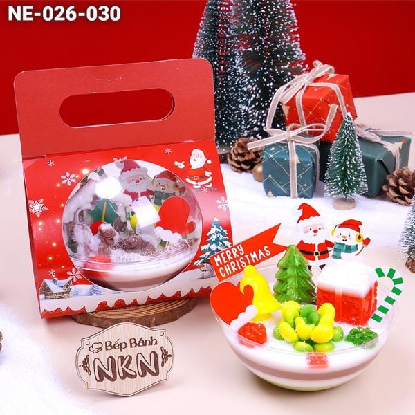  Hộp Bánh Quà Tặng Giáng Sinh Tròn (NE-026-030) 