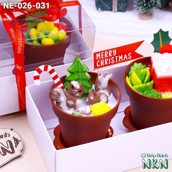  Set 2 Chậu Bánh Quà Tặng Giáng Sinh (NE-026-031) 