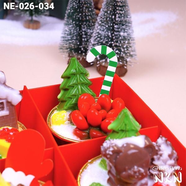  Set 6 Cupcake Quà Tặng Giáng Sinh (NE-026-034) 
