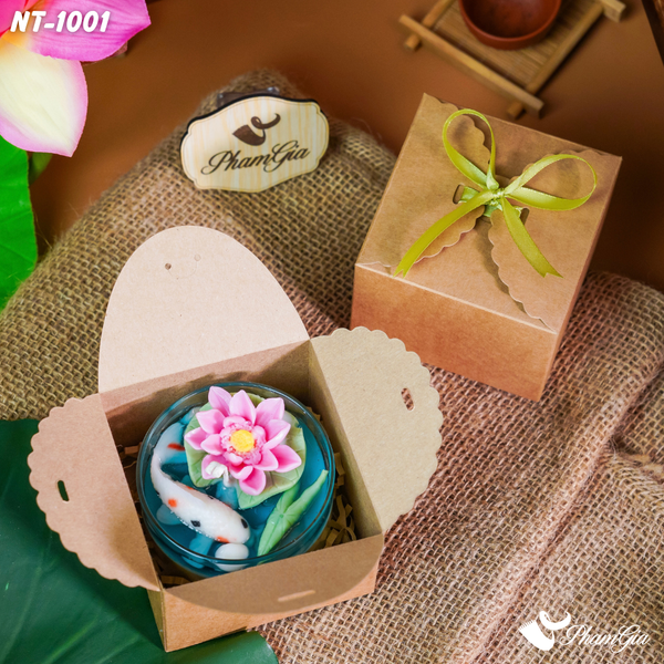 Hộp Quà Nến Thơm Liên Ngư Ngự Thủy (NT-1001) 
