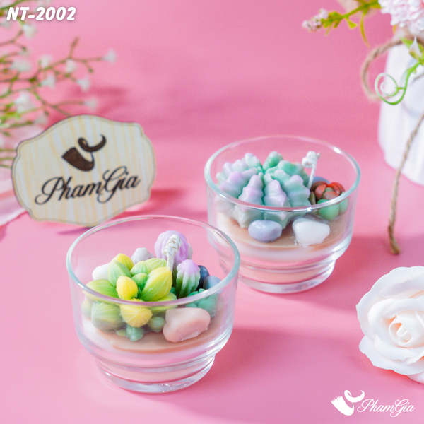  Set Quà 2 Nến Thơm Sen Đá (NT-2002) 