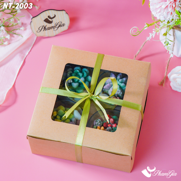  Set Quà 4 Nến Thơm Sen Đá (NT-2003) 