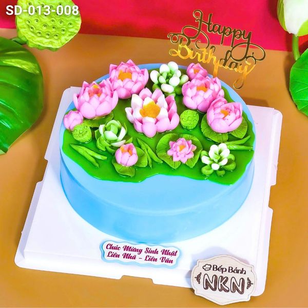  Bánh Rau Câu Hoa Sen Cạn (SD-013-008) 