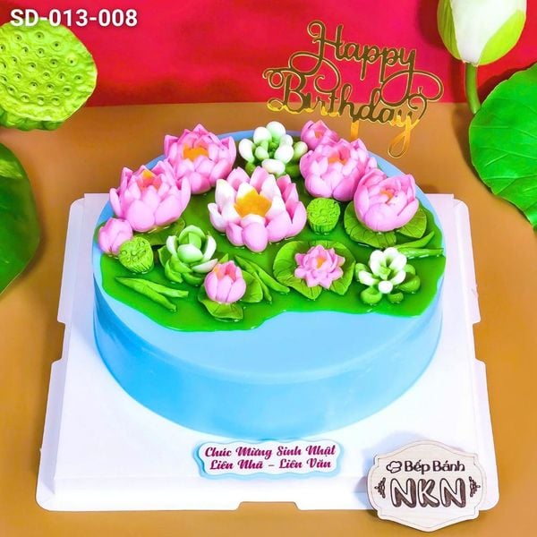  Bánh Rau Câu Hoa Sen Cạn (SD-013-008) 