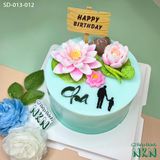  Bánh Hoa Sen Mừng Sinh Nhật Cha (SD-013-012) 