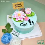 Bánh Hoa Sen Mừng Sinh Nhật Cha (SD-013-012) 