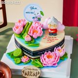  Bánh Hoa Sen - Trái Tim Mừng Lễ Vu Lan (SD-013-022) 