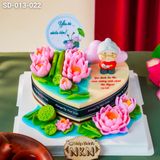  Bánh Hoa Sen - Trái Tim Mừng Lễ Vu Lan (SD-013-022) 