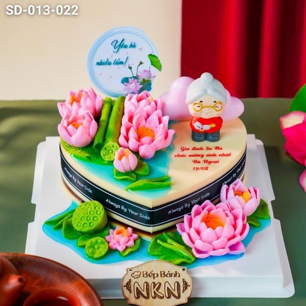  Bánh Hoa Sen - Trái Tim Mừng Lễ Vu Lan (SD-013-022) 