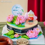  Bánh Hoa Sen - Trái Tim Mừng Lễ Vu Lan (SD-013-022) 