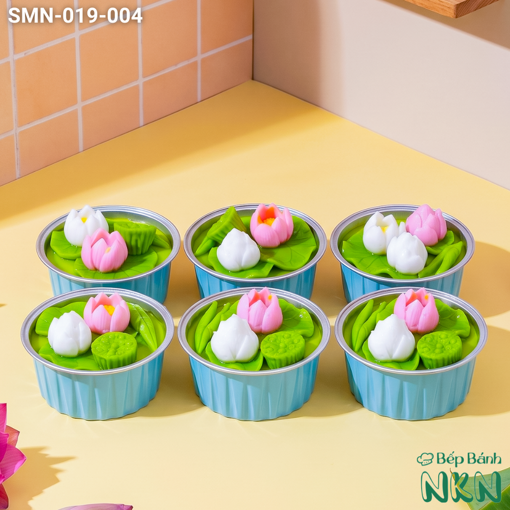  Set 6 Cupcake Hoa Sen  (SMN-019-004) 