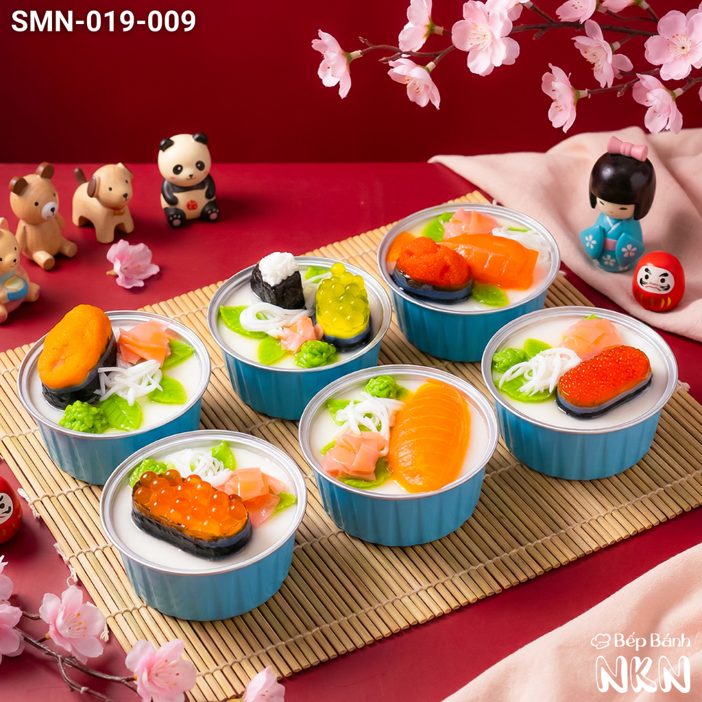  Set 6 Cupcake Sushi (SMN-019-009) 