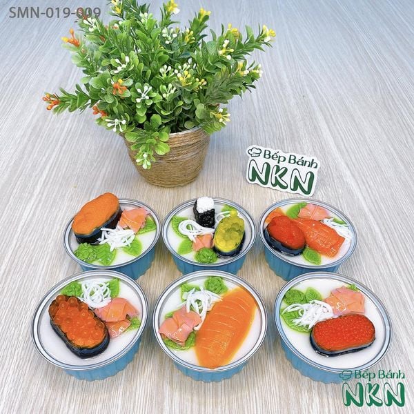  Set 6 Cupcake Sushi (SMN-019-009) 