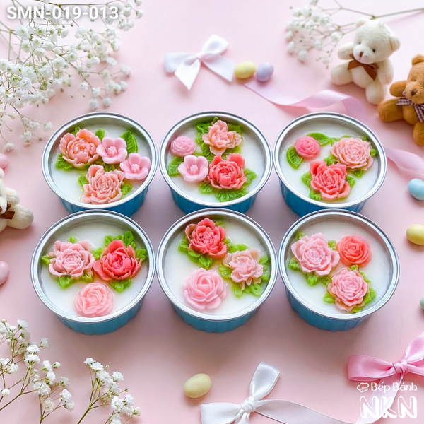  Set 6 Cupcake Hoa Hồng Đa Tầng (SMN-019-013) 