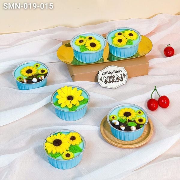 Set 6 Cupcake Hoa Hướng Dương (SMN-019-015) 