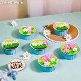  Set 6 Cupcake Hoa Hồng (SMN-019-016) 