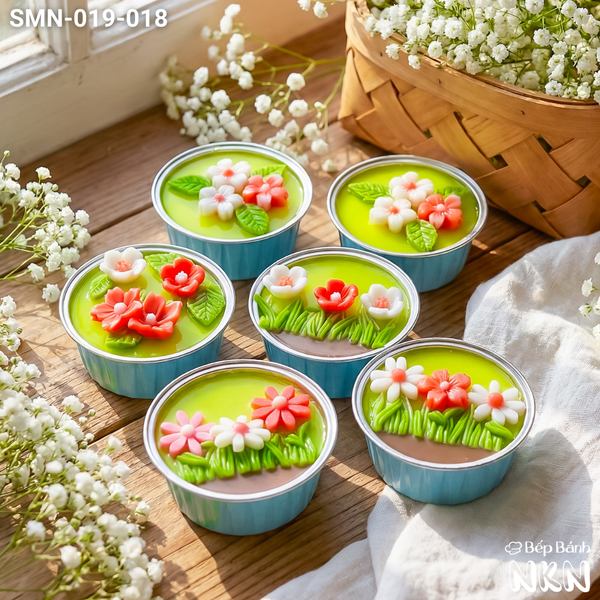  Set 6 Cupcake Hoa Đỏ (SMN-019-018) 