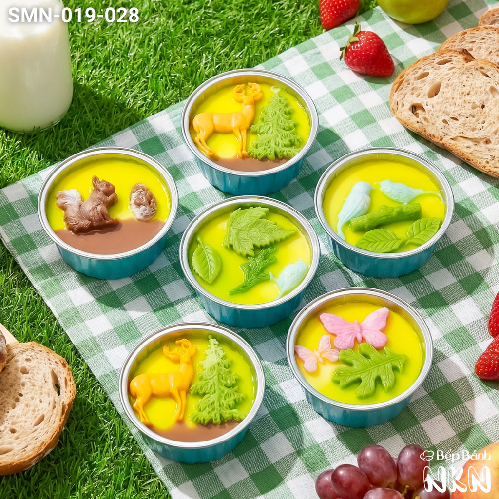  Set 6 Cupcake Khu Rừng Mùa Thu (SMN-019-028) 