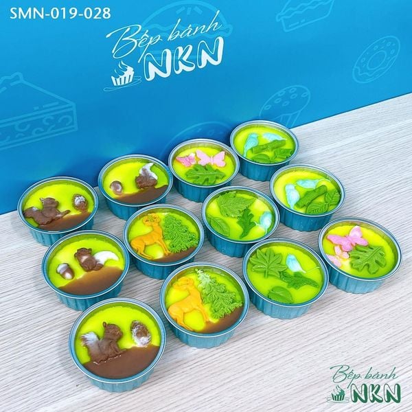 Set 6 Cupcake Khu Rừng Mùa Thu (SMN-019-028) 