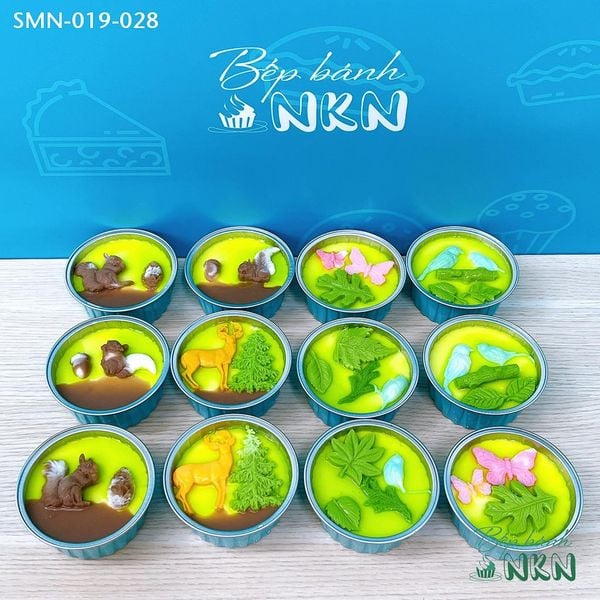  Set 6 Cupcake Khu Rừng Mùa Thu (SMN-019-028) 