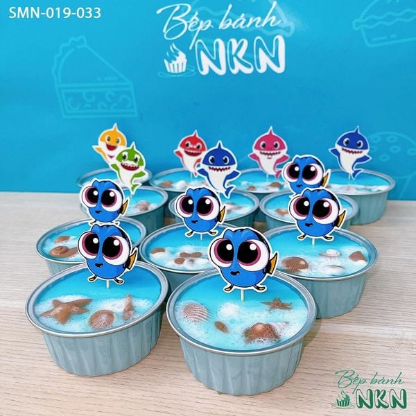  Set 6 Cupcake Baby Shark (SMN-019-033) 