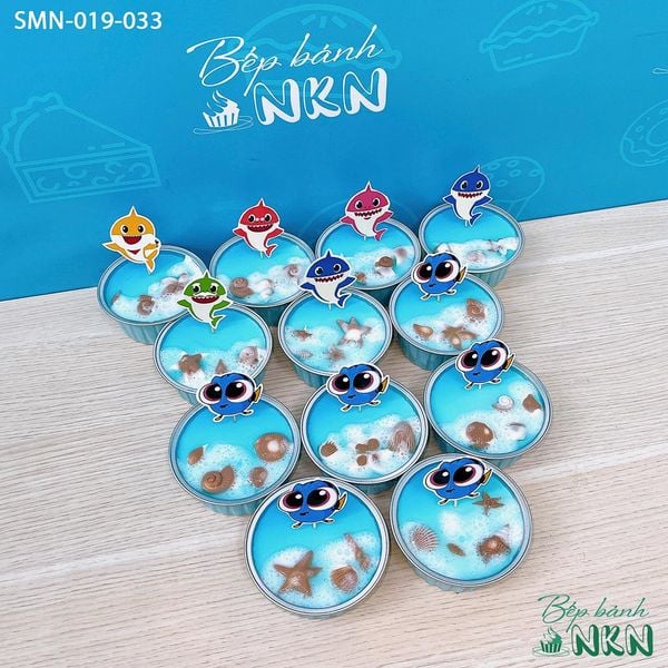  Set 6 Cupcake Baby Shark (SMN-019-033) 