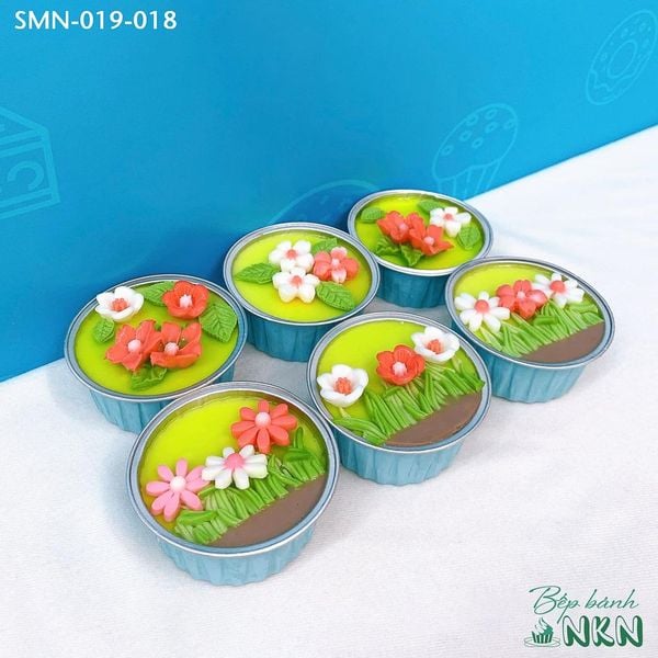  Set 6 Cupcake Hoa Đỏ (SMN-019-018) 