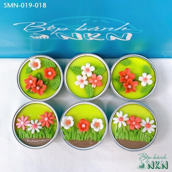  Set 6 Cupcake Hoa Đỏ (SMN-019-018) 