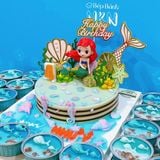  Set Bánh Sinh Nhật Nàng Tiên Cá Cho Bé (SRC-015-026) 