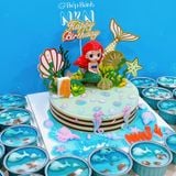  Set Bánh Sinh Nhật Nàng Tiên Cá Cho Bé (SRC-015-026) 