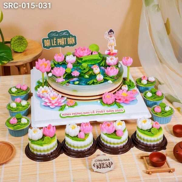  Set Bánh Hoa Sen Dâng Lễ Phật Đản (SRC-015-031) 