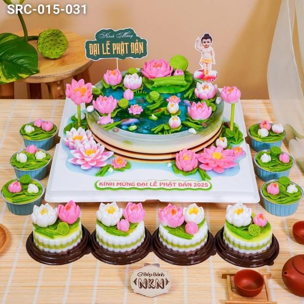  Set Bánh Hoa Sen Dâng Lễ Phật Đản (SRC-015-031) 
