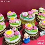  Set Bánh Cúng Hoa Sen Tam Bảo (SRC-015-042) 