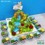 Set Bánh Sinh Nhật Công Viên Khủng Long 2 Tầng (SRC-015-076) 