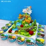  Set Bánh Sinh Nhật Công Viên Khủng Long 2 Tầng (SRC-015-076) 