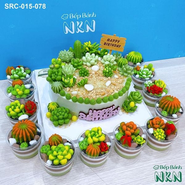  Set Bánh Sinh Nhật Sen Đá (SRC-015-078) 