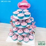  Tháp 36 Cupcake Sinh Nhật Bé Gái (SRC-015-100) 