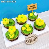  Set 6 Cupcake Hoa Sen Vàng (SRC-015-123) 