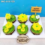 Set 6 Cupcake Hoa Sen Vàng (SRC-015-123) 