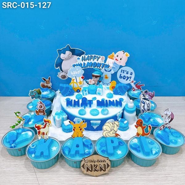  Set Bánh Đầy Tháng Pokemon Cho Bé Trai (SRC-015-127) 