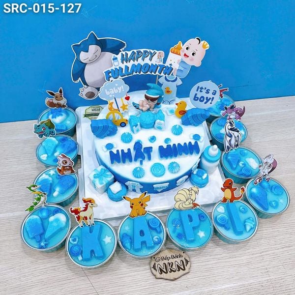  Set Bánh Đầy Tháng Pokemon Cho Bé Trai (SRC-015-127) 
