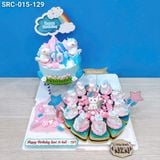 Tháp Bánh Sinh Nhật 2 Tầng Unicorn Bé Gái (SRC-015-129) 