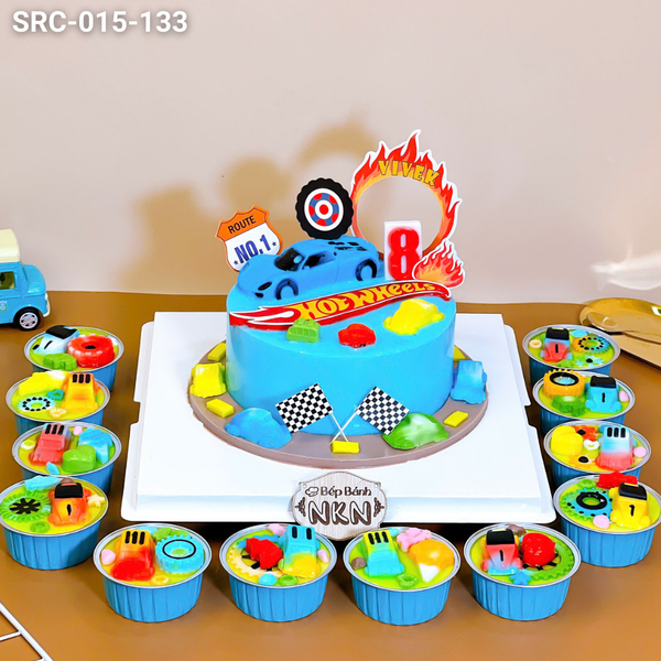  Set Bánh Rau Cau Chủ Đề Hot Wheels (SRC-015-133) 