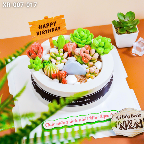  Bánh Sinh Nhật Sen Đá (XR-007-017) 