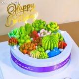  Bánh Sinh Nhật Sen Đá Tone Tím (XR-007-031) 